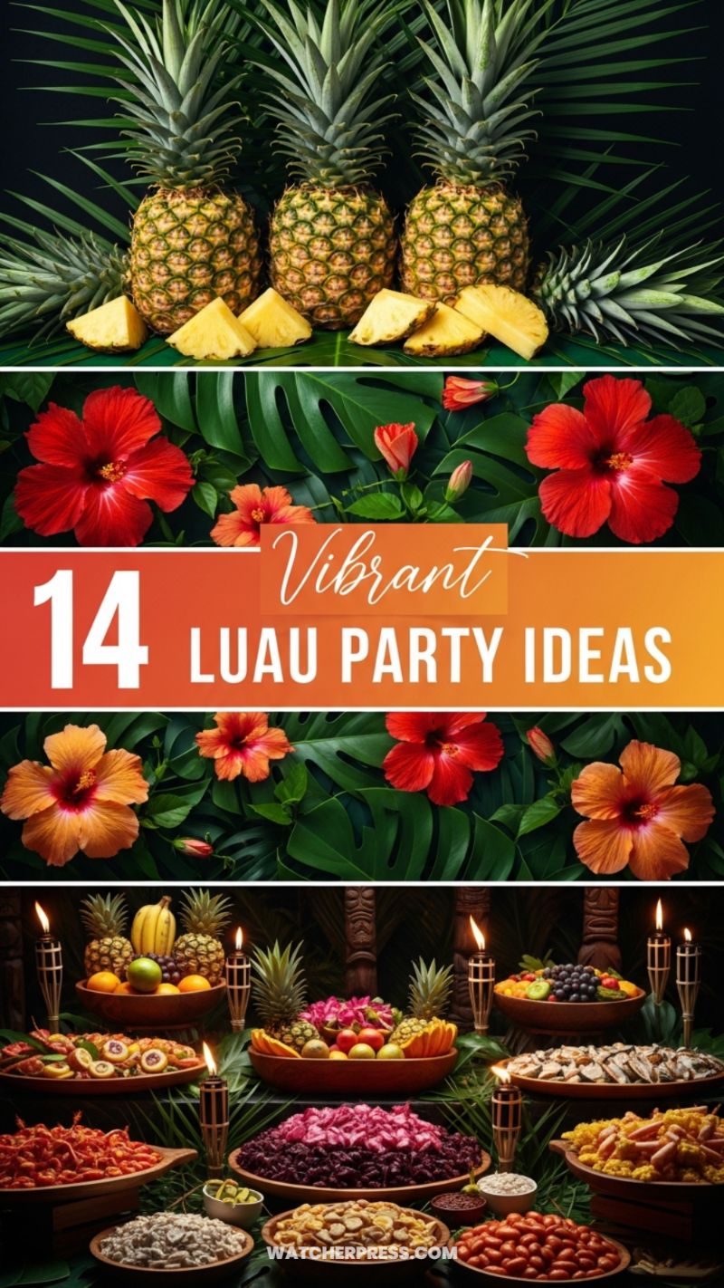 Vibrant Island Luau Grazing Table