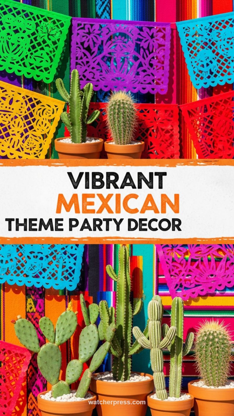 Vibrant Mexican Theme Party Decor