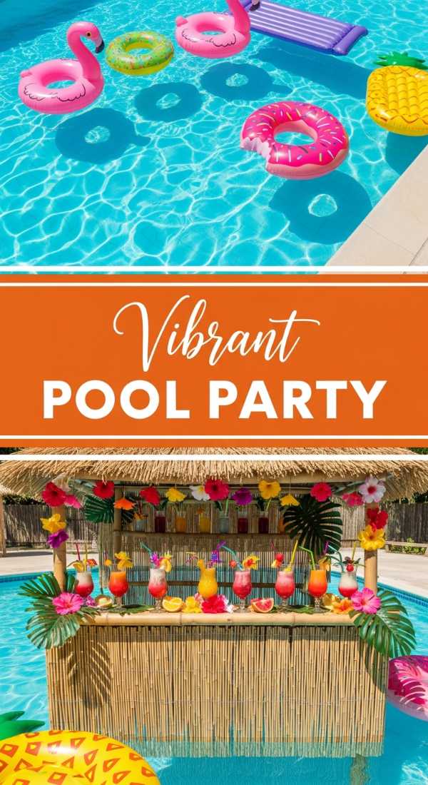 Vibrant Pool Party Decoration Trends for Summer