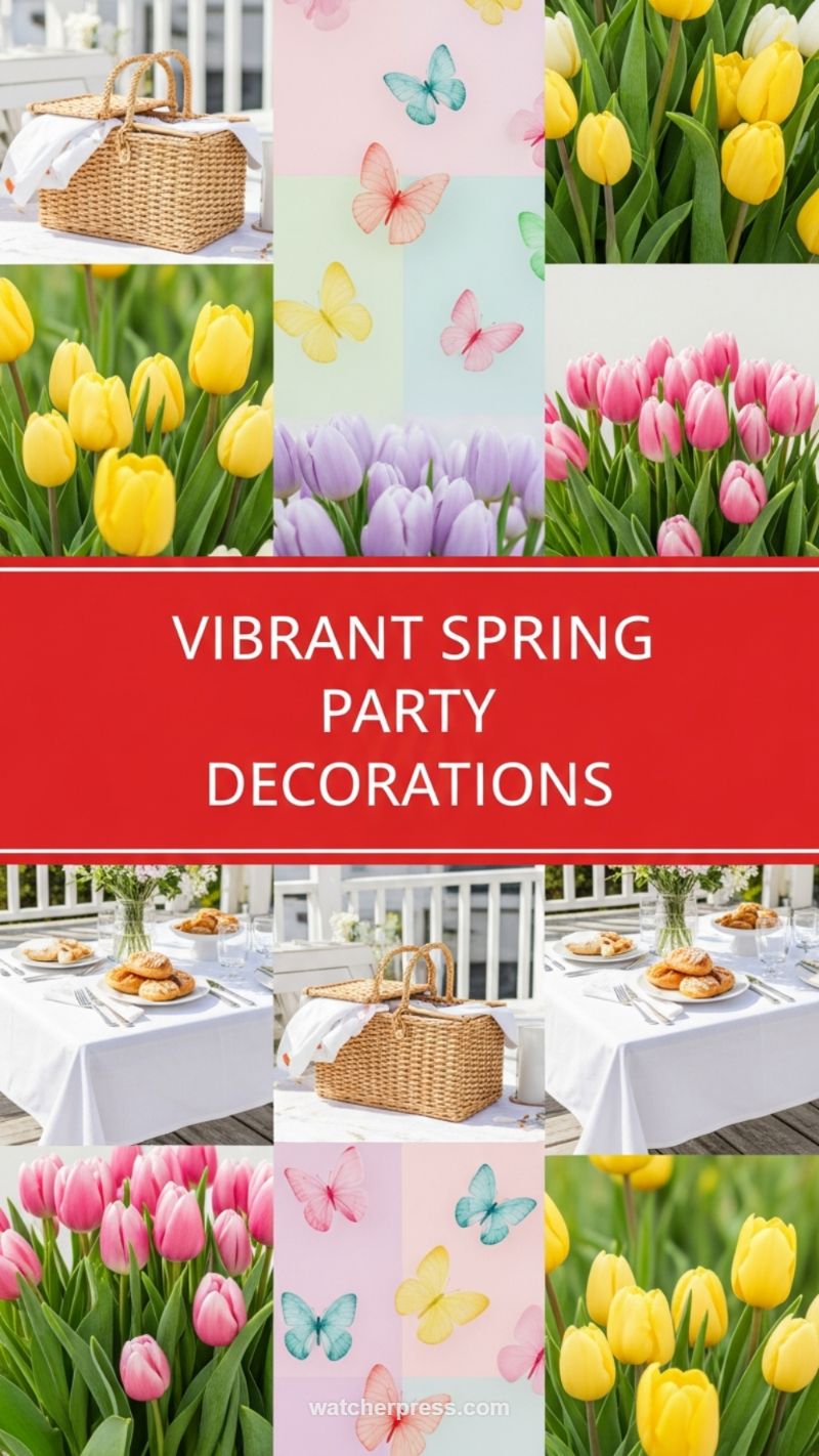 Vibrant Spring Tulip Picnic