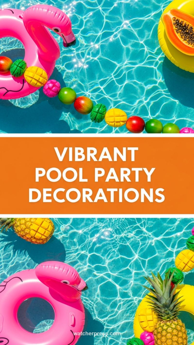 Vibrant Tropical Pool Bash