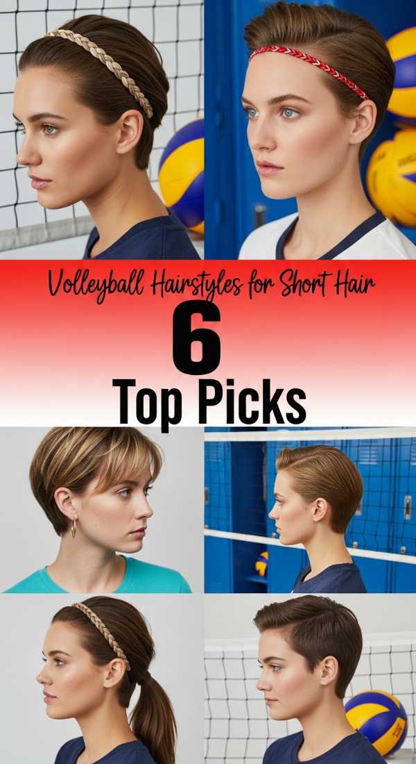 Volleyball Hairstyles for Short Hair: Top 6 Picks