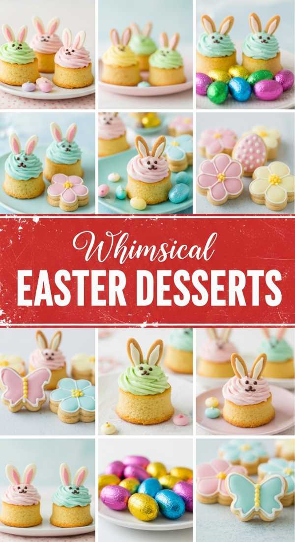 Whimsical Cute Easter Desserts to Make