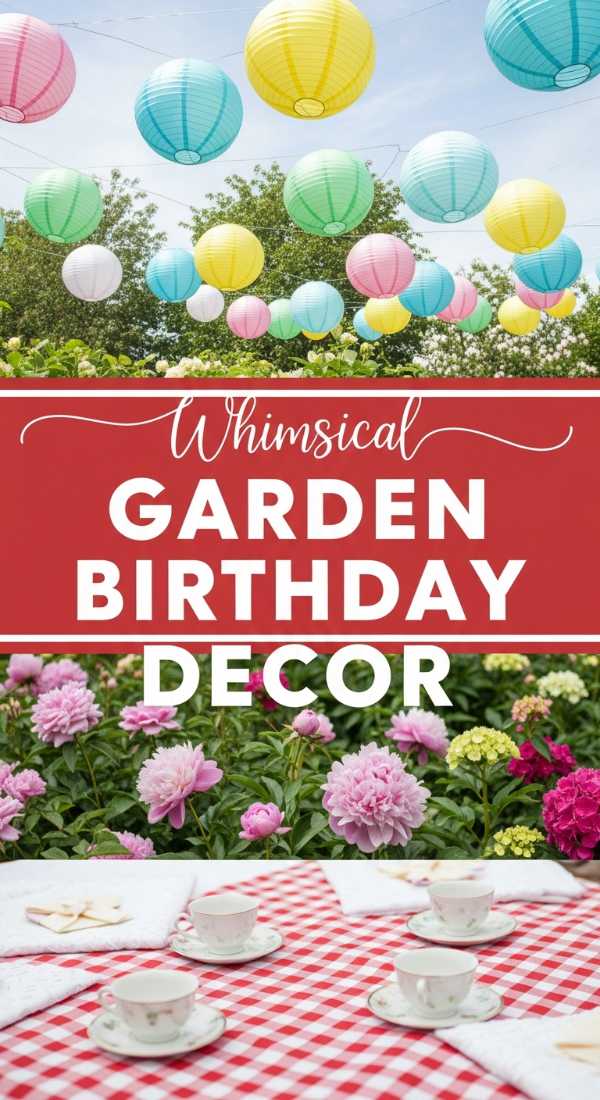 Whimsical Garden Birthday Decor