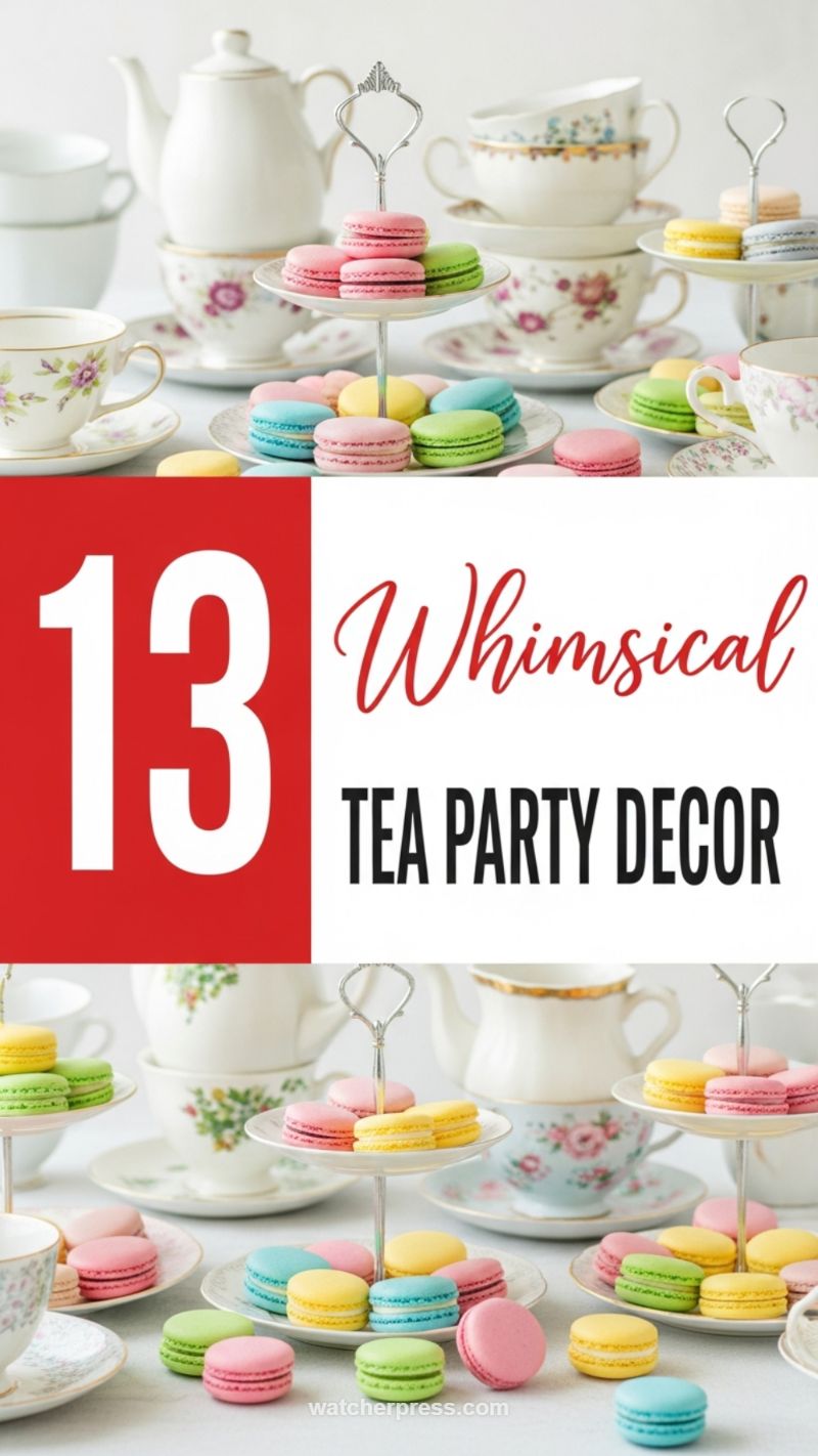Whimsical Macaron Tea Party Decor