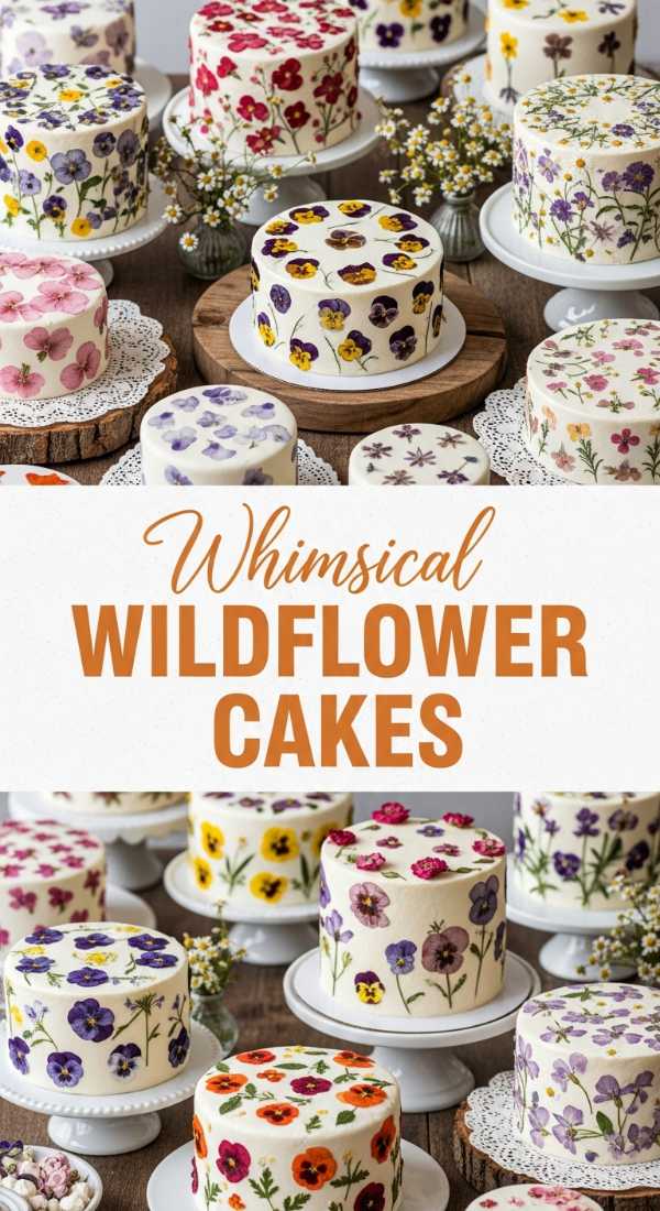 Whimsical Wildflower Cake Designs