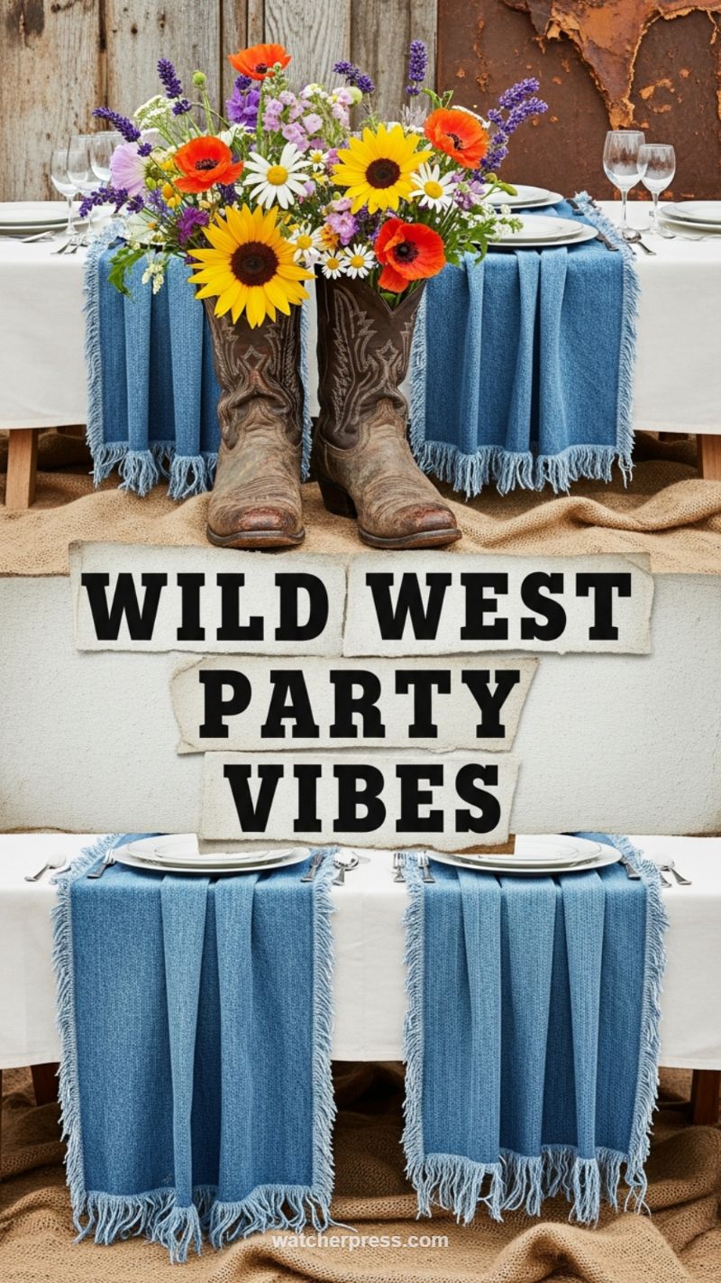 Wild West Denim & Sunflowers