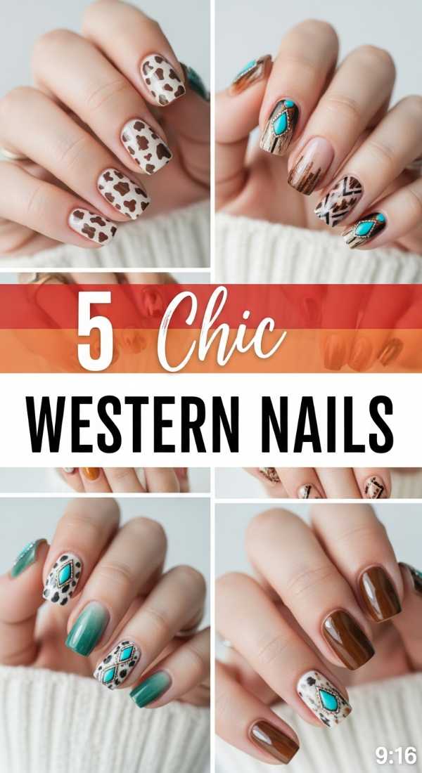 Yeehaw Chic: 5 Easy Western Nail Styles You'll Love!