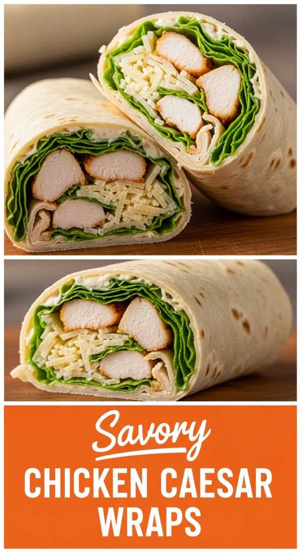 Zesty Chicken Caesar Wrap for a Quick Healthy Lunch