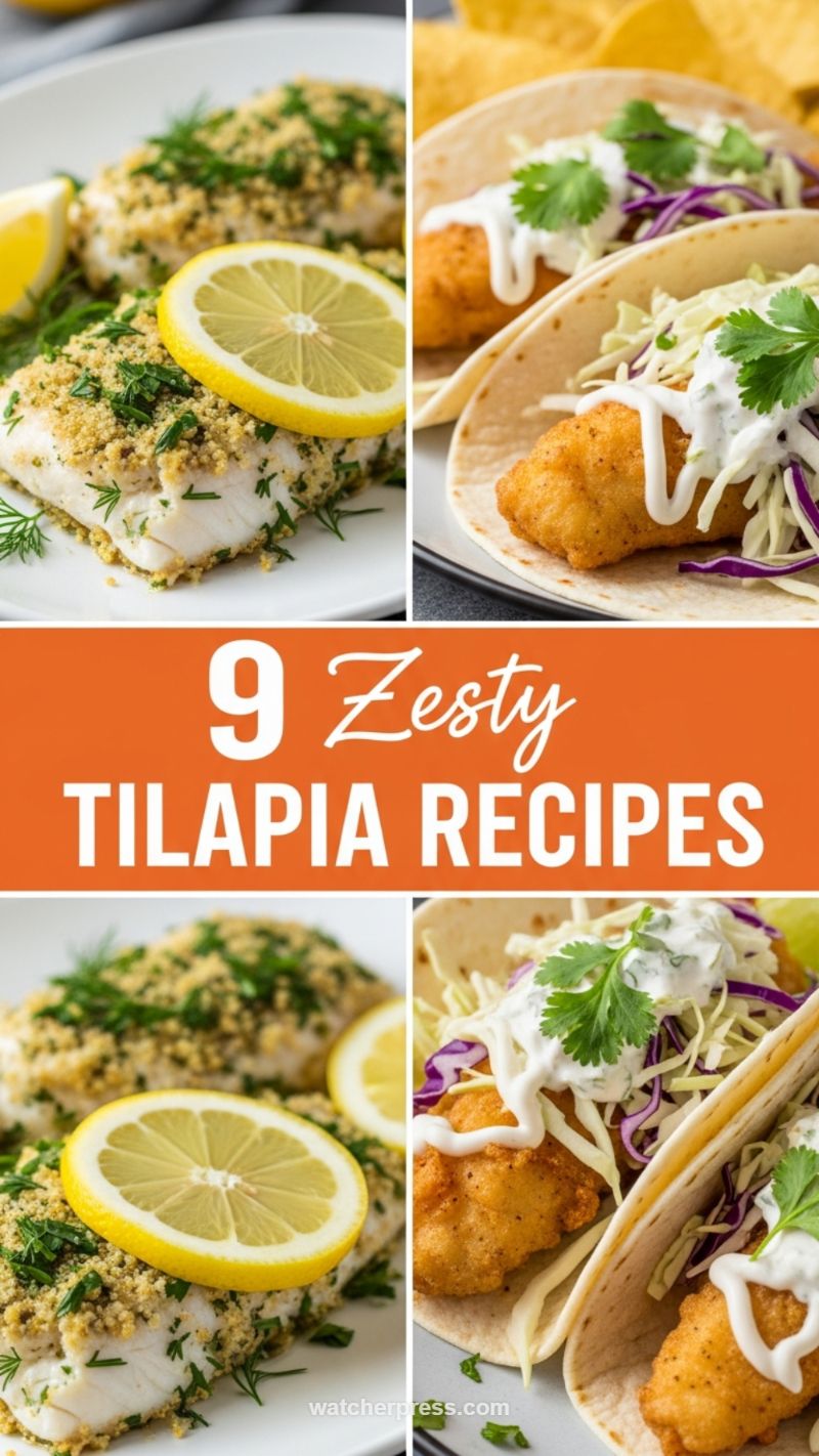 Zesty Lemon Herb Tilapia Tacos