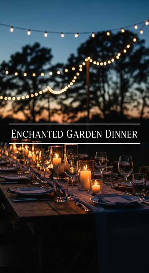 Enchanted Outdoor Garden Dinner Inspiration