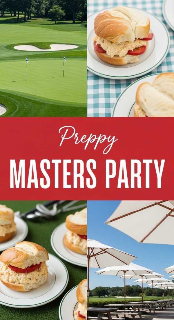 Preppy Masters Party Ideas for Golf Lovers