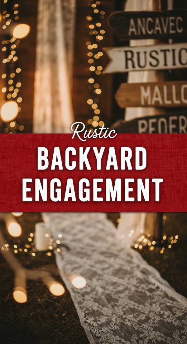 Rustic Backyard Engagement Party Ideas