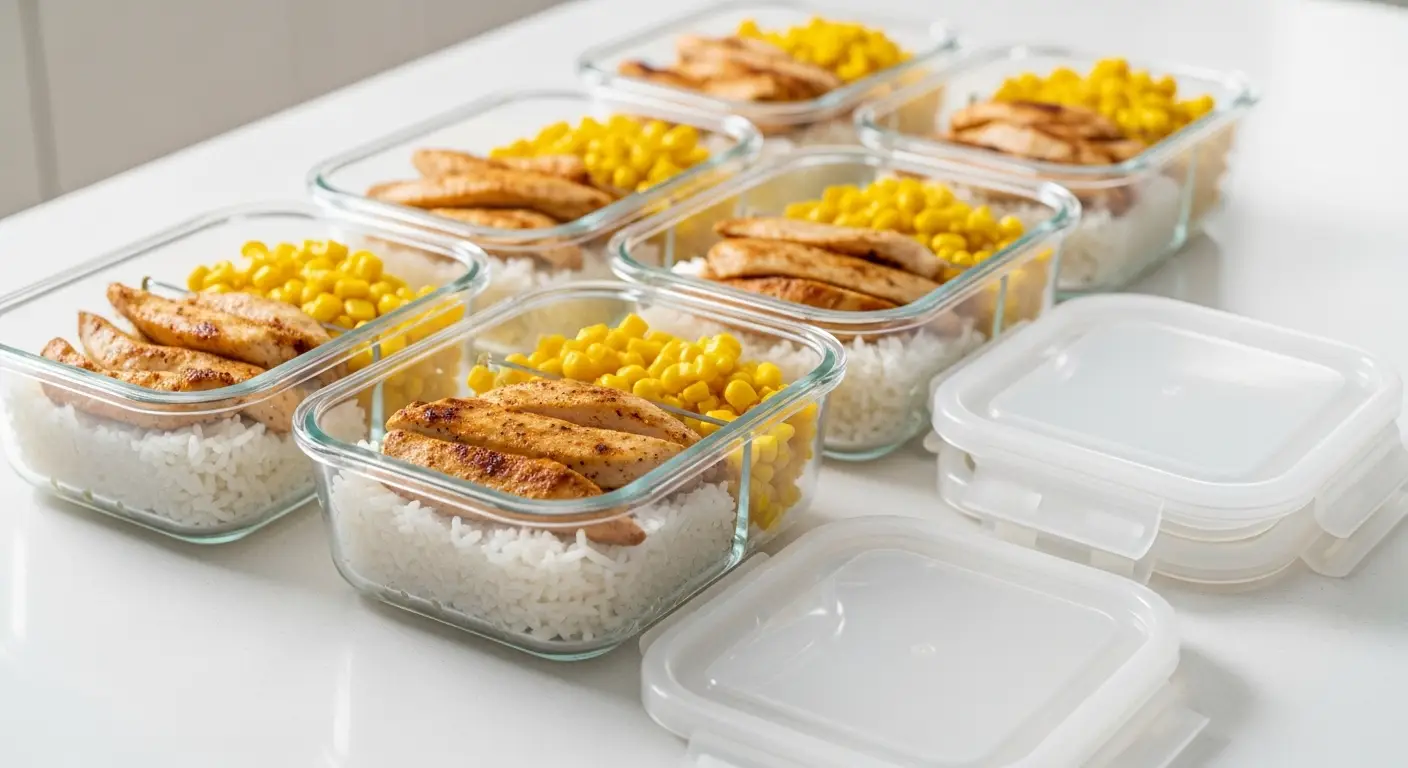 Street Corn Chicken Rice Bowl