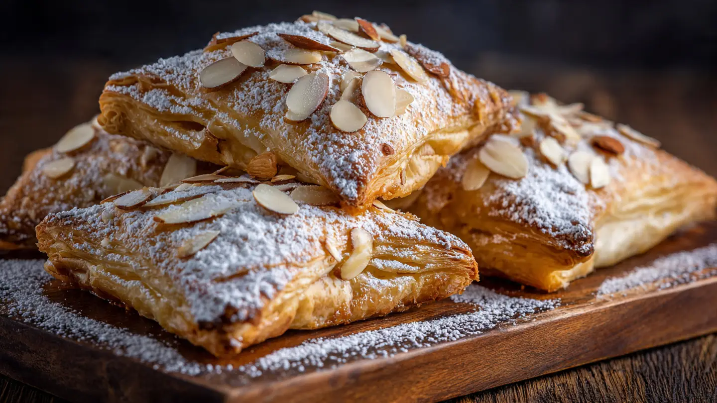 Classic Bear Claws with Almond Filling