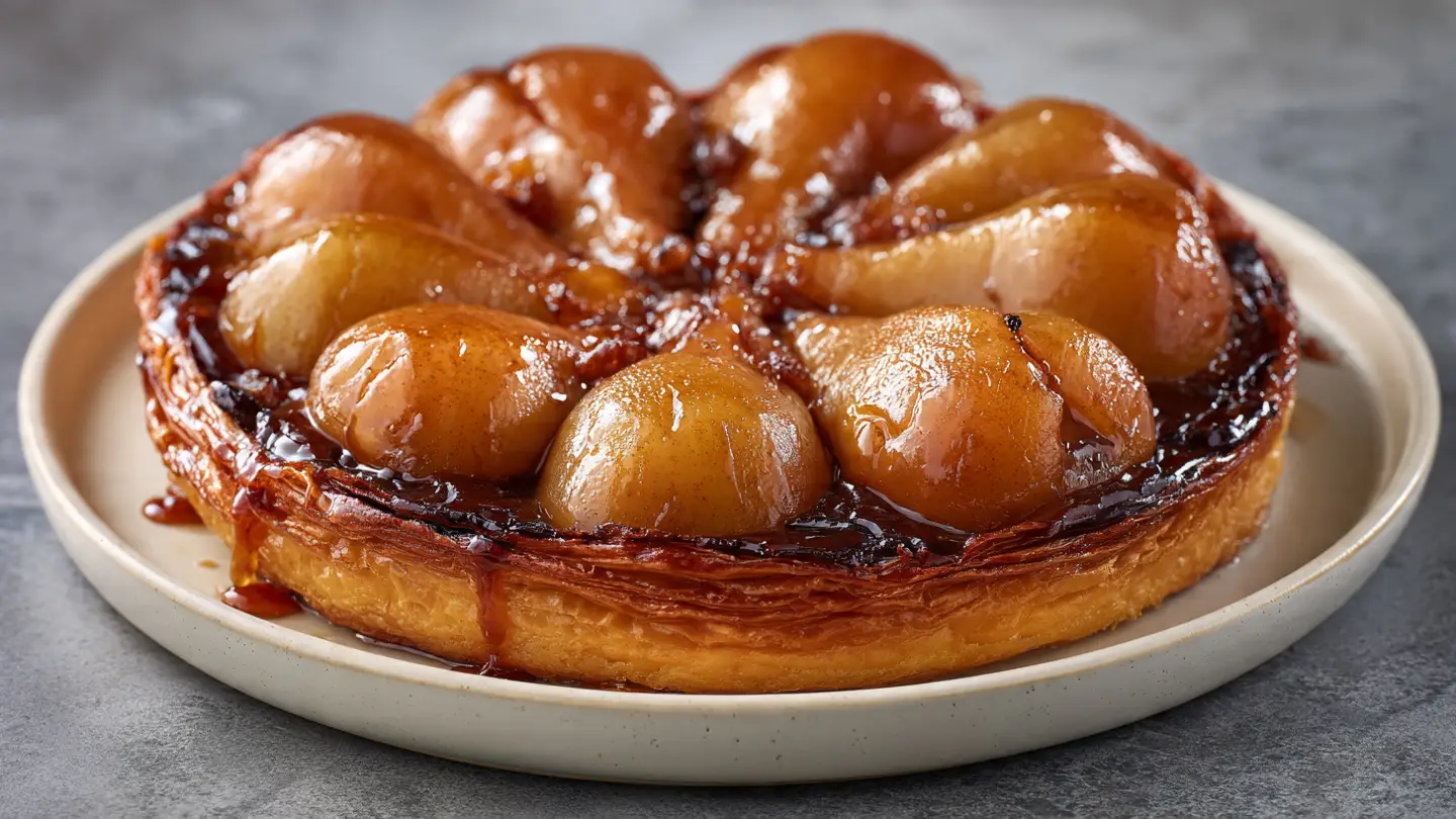 Classic Pear Tarte Tatin: An Upside-Down Treat