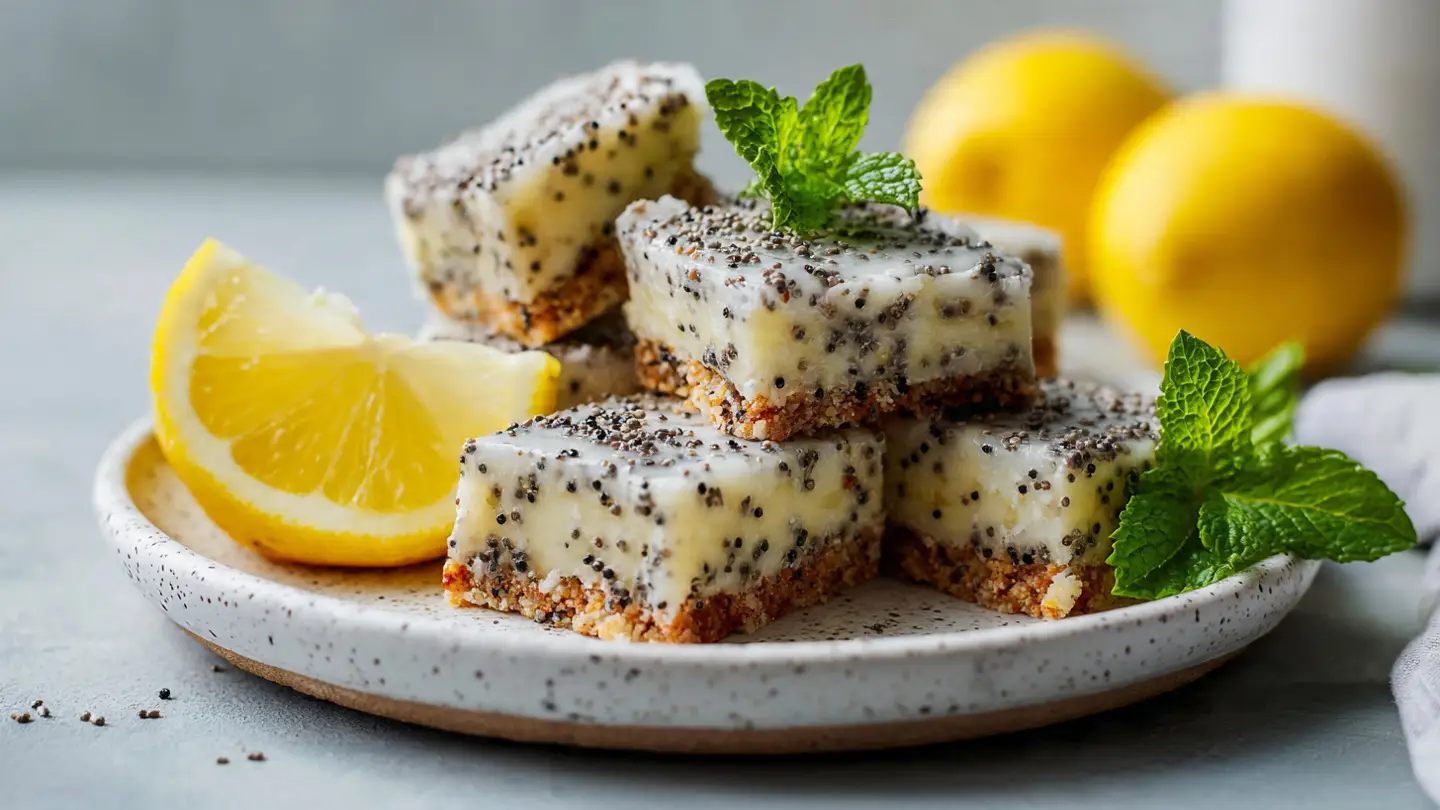 Glazed Lemon Poppy Seed Bars: A Citrus Delight
