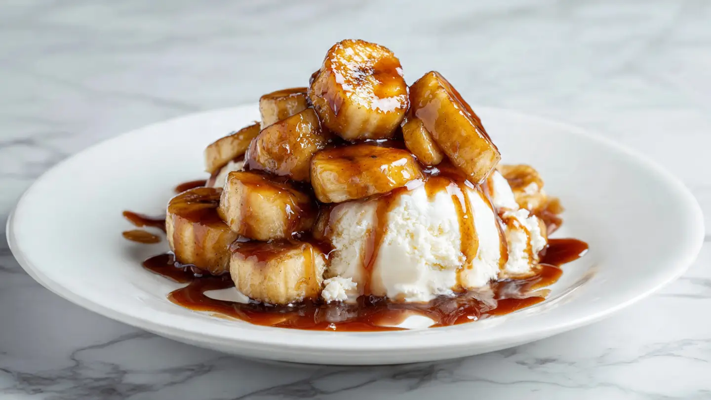 Decadent Bananas Foster with Rum Sauce