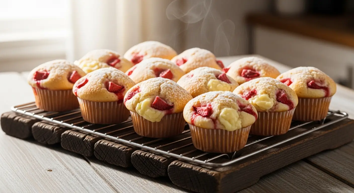 Strawberry Cream Cheese Muffins
