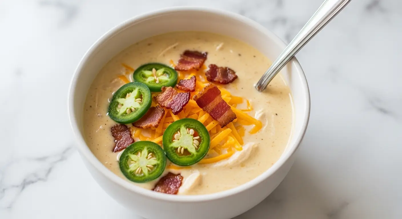 Spicy Jalapeno Popper Chicken Soup