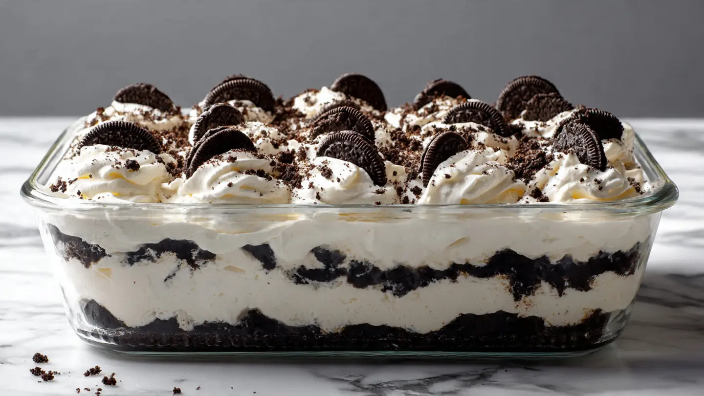 Indulgent Oreo Poke Cake for Cookies & Cream Lovers