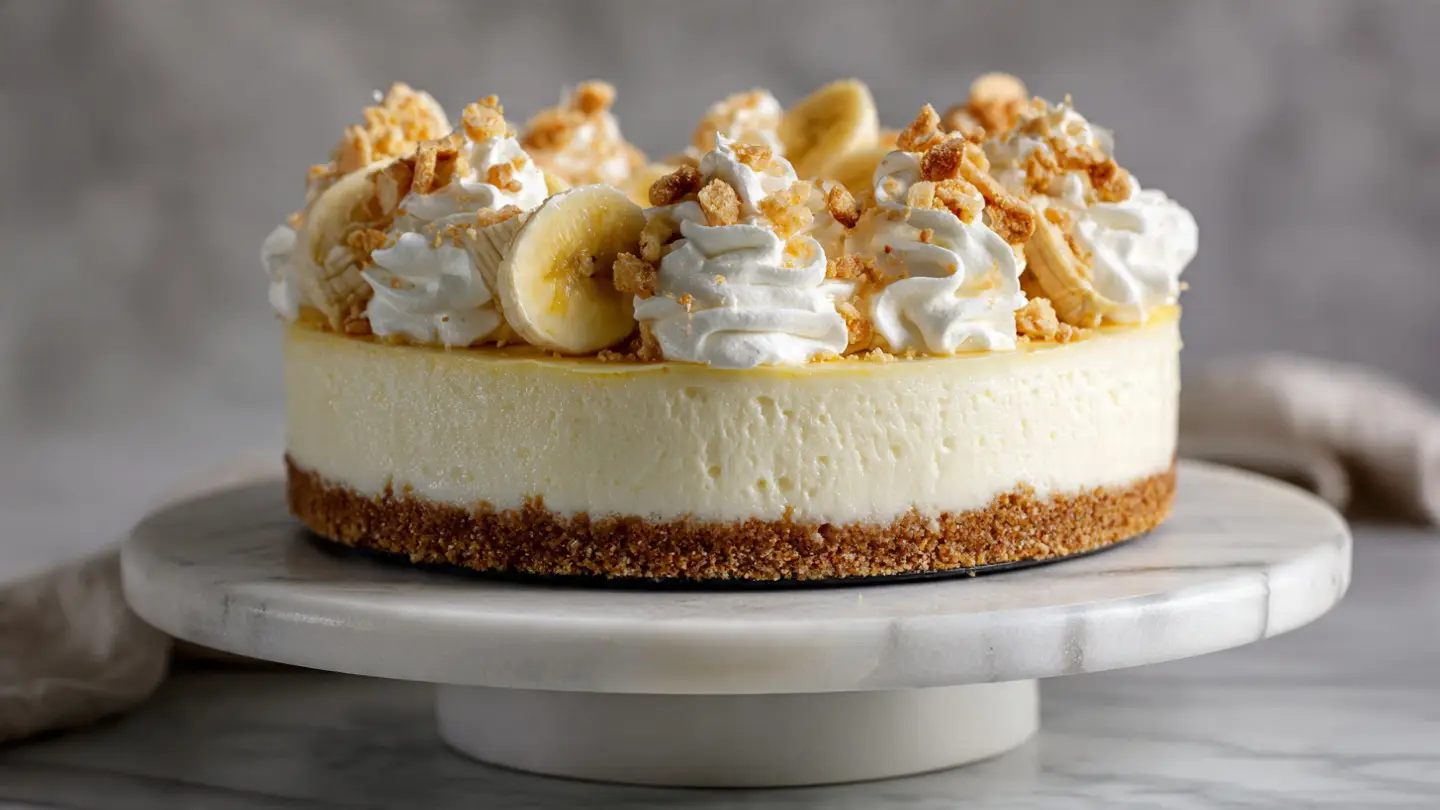 Creamy Dreamy Banana Cream Cheesecake
