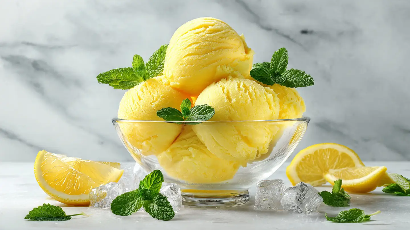 Zesty Lemon Sorbet: A Simple Palate Cleanser