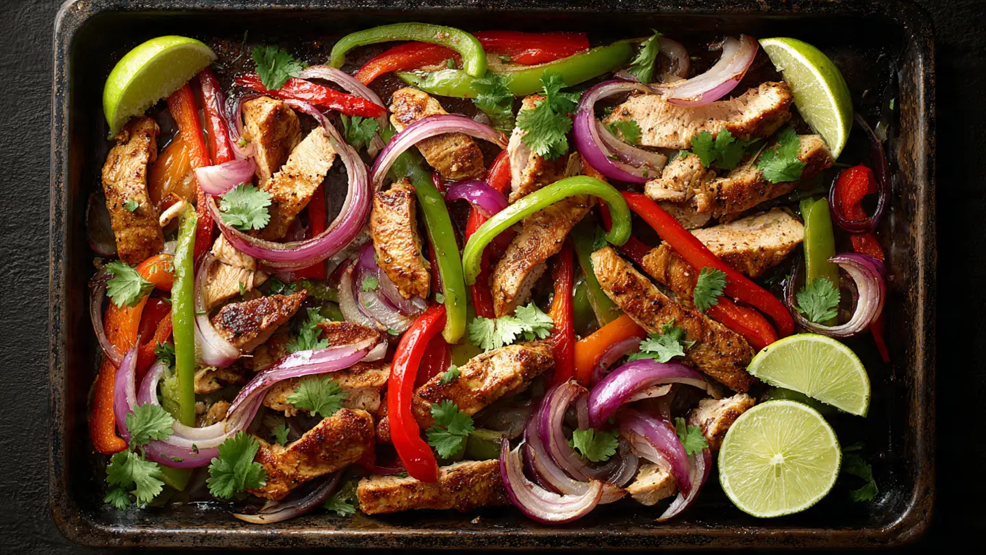 Sheet Pan Chicken Fajitas