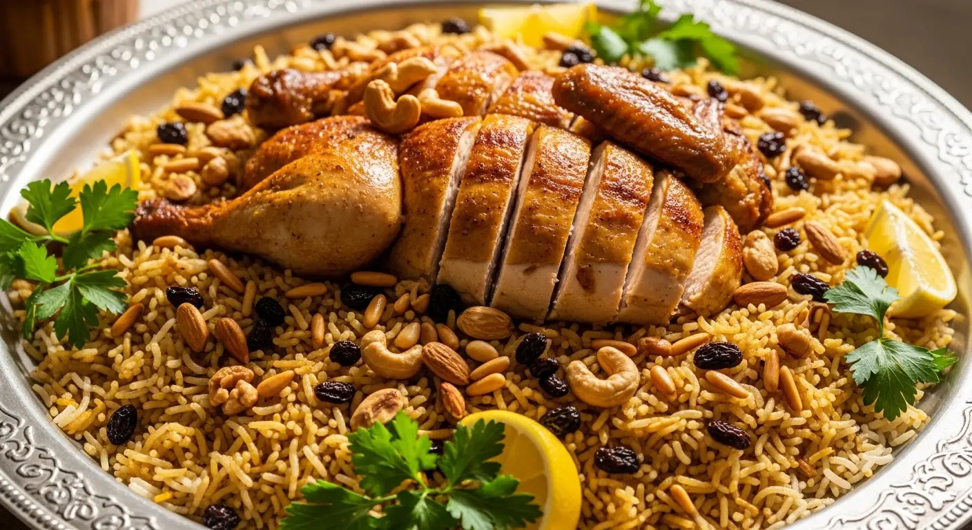 Arabic Chicken and Rice Kabsa