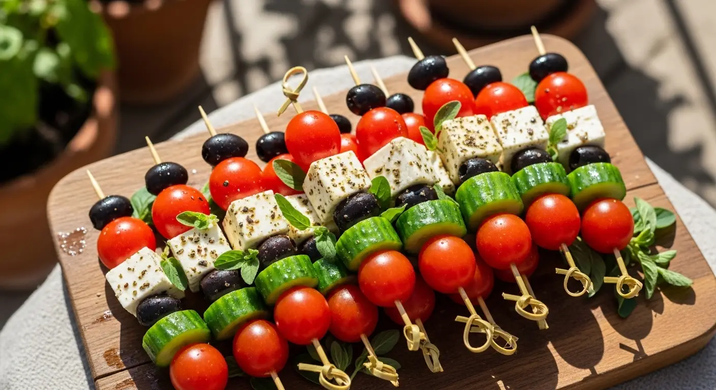 Greek Salad Skewers