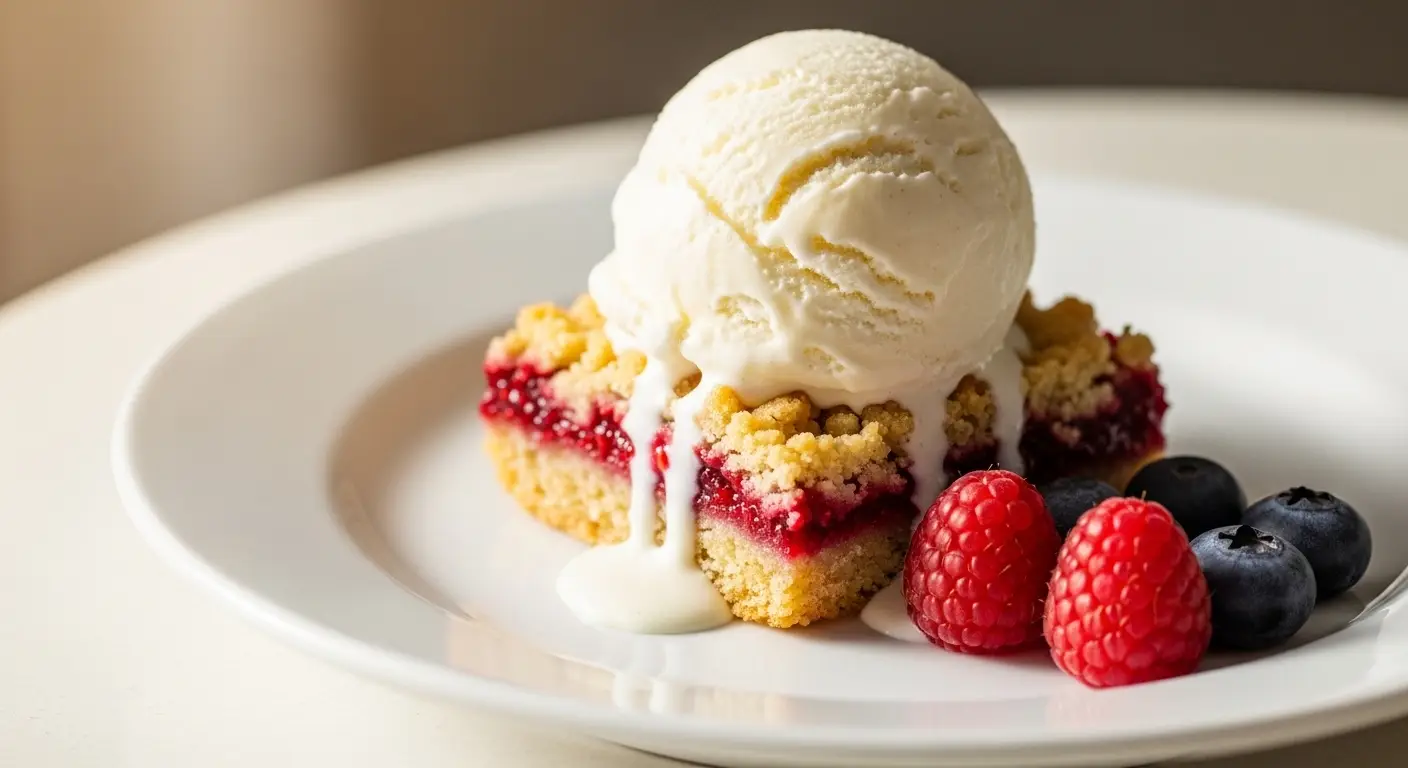 Raspberry Crumble Bars with a Buttery Crust