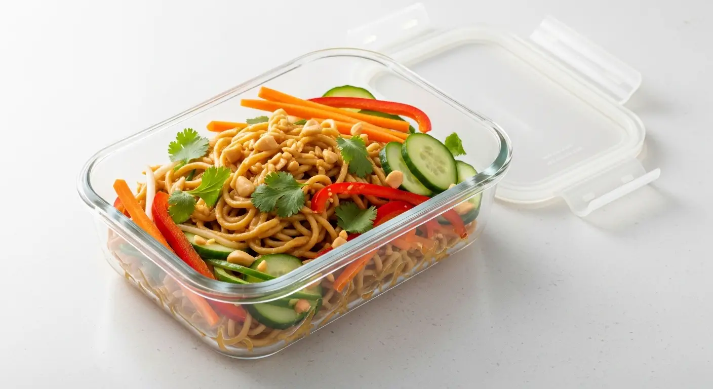Sesame Peanut Veggie Noodles