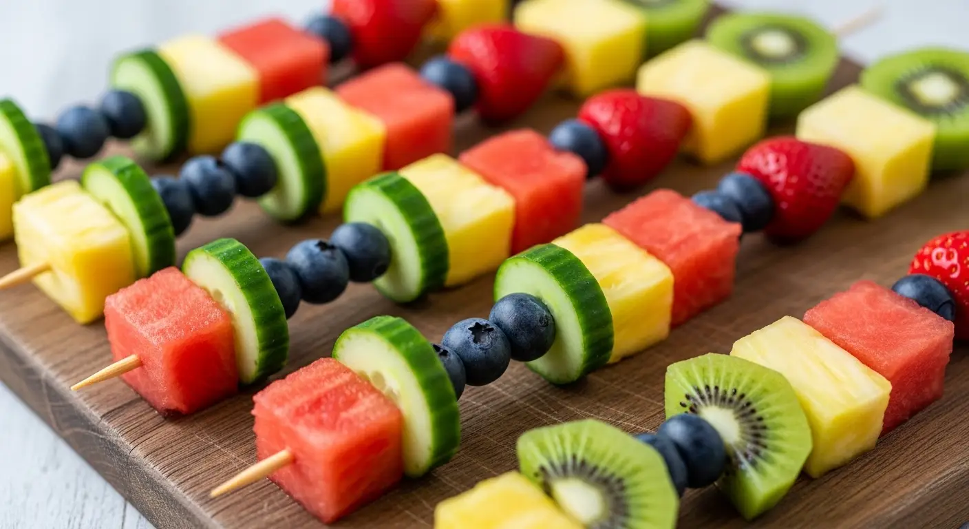 Healthy Watermelon and Feta Skewers for Summer Parties