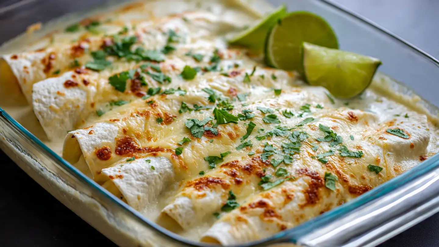 White Chicken Enchiladas