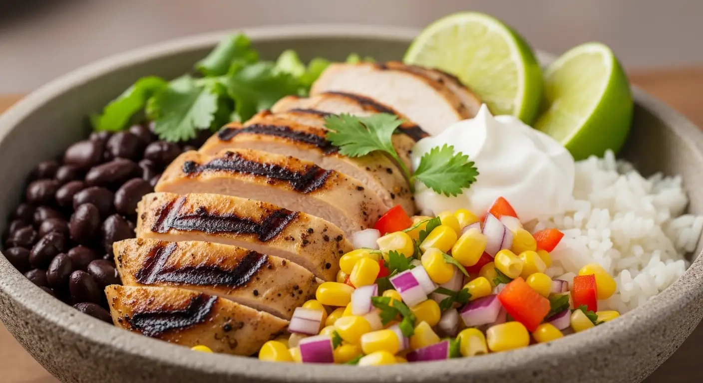 Grilled Chicken Burrito Bowls