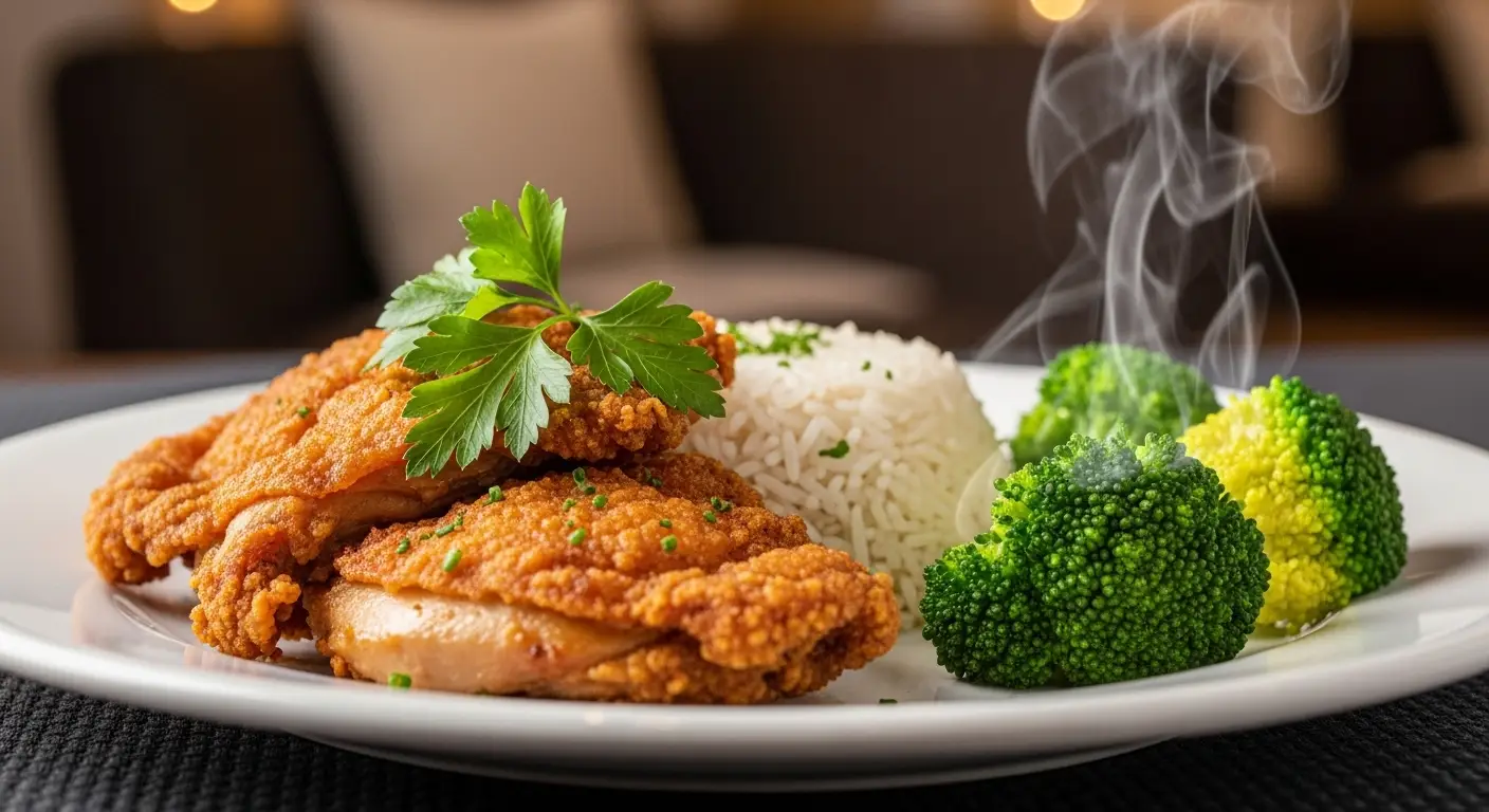 Crispy Oven-Baked Chicken and Rice
