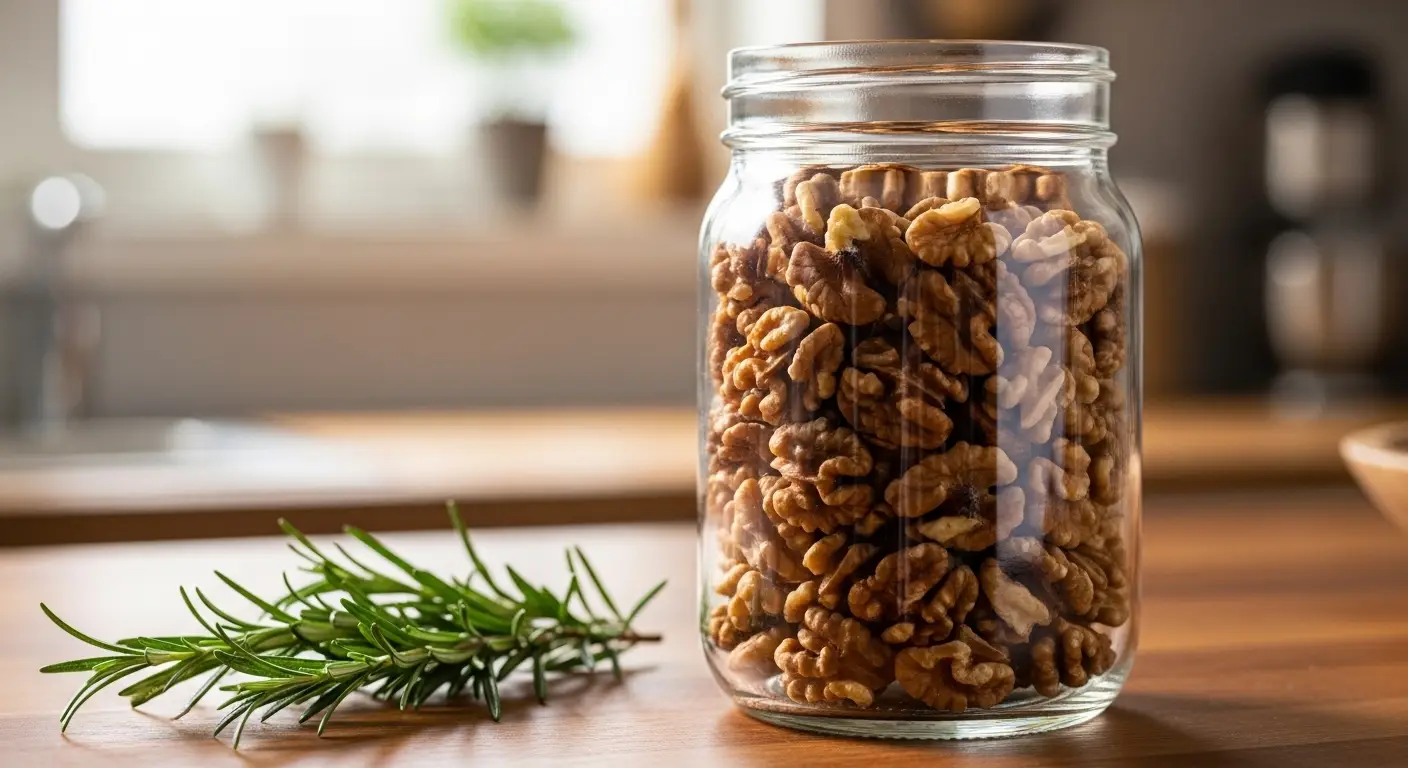 Best Ever Savory Sweet Rosemary and Maple Roasted Walnuts