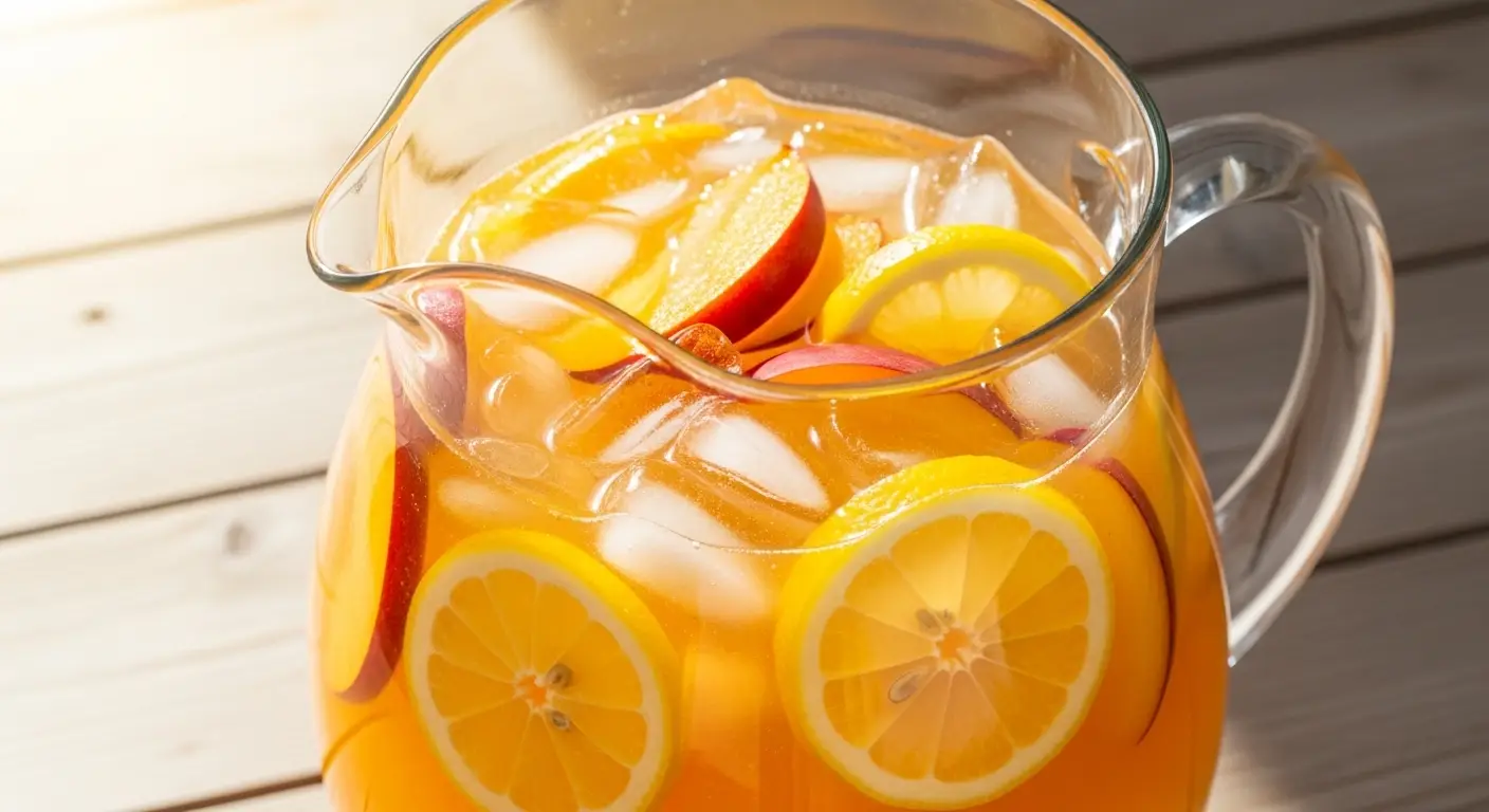 Homemade Peach Lemonade