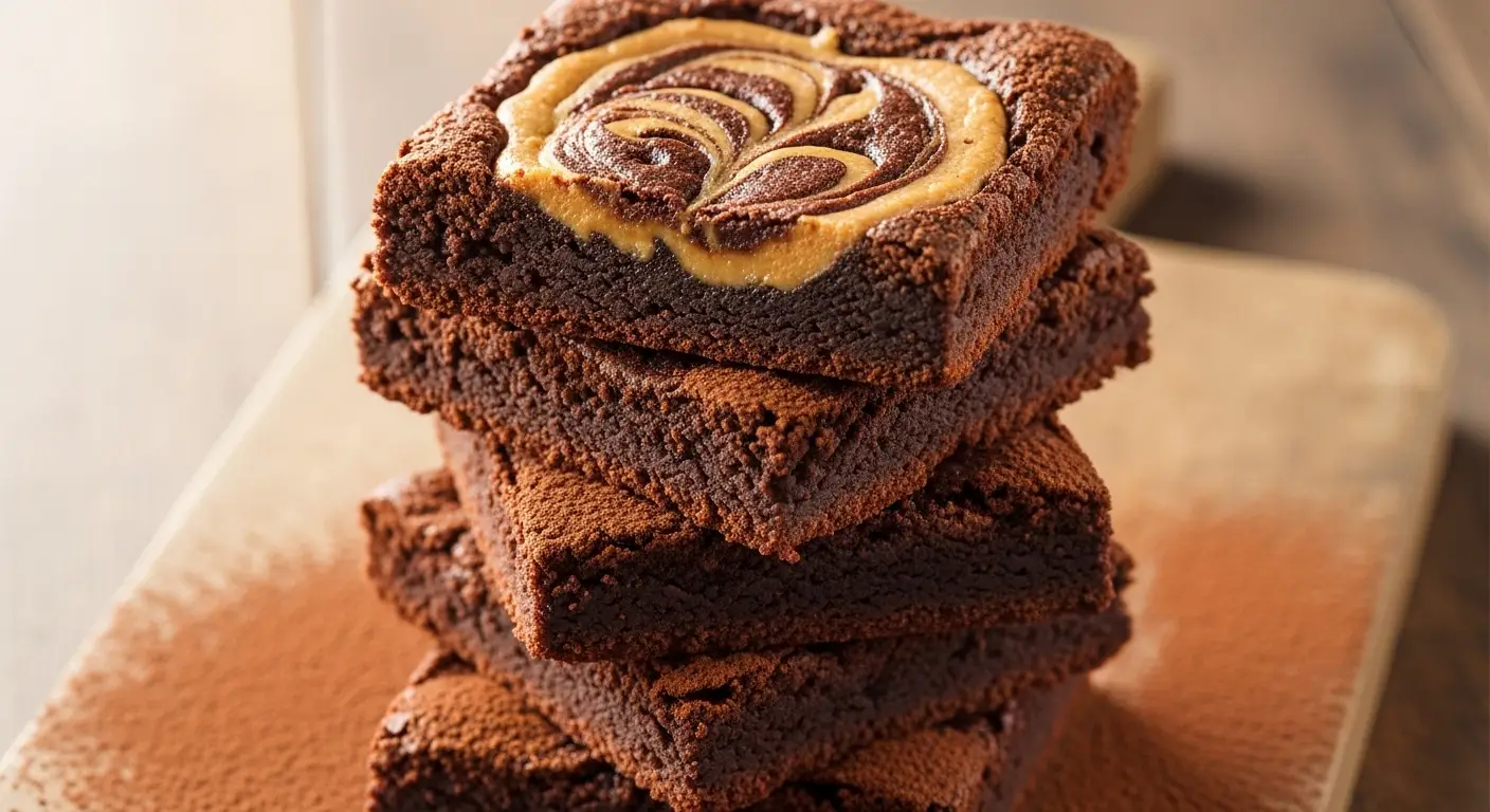 Peanut Butter Swirl Brownies