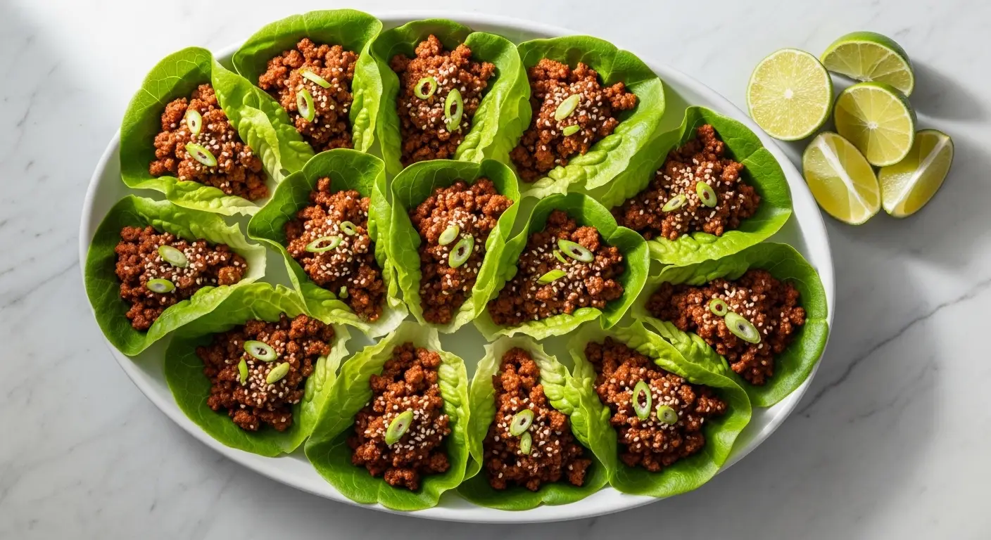 Healthy Ground Beef Lettuce Wraps for a Low Carb Energy Boost