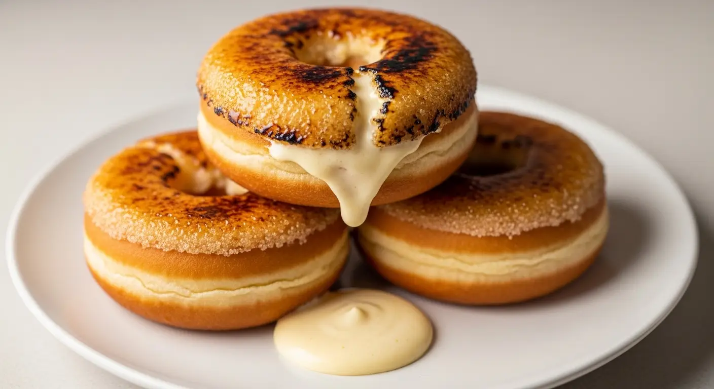 Baked Creme Brulee Donuts