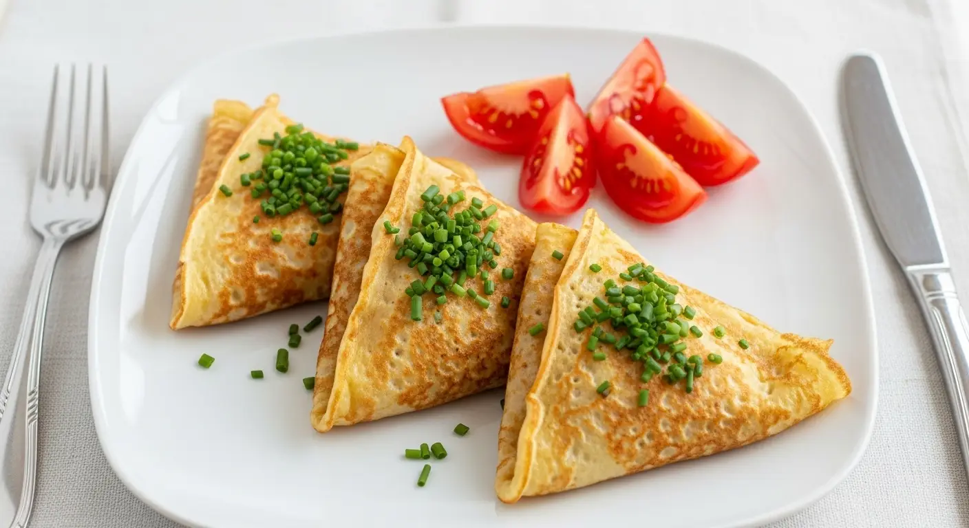 Best Ever Savory Breakfast Crepes with Spinach and Cheese