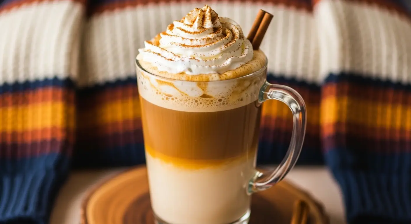 Healthy Pumpkin Spice Latte with Real Pumpkin Puree