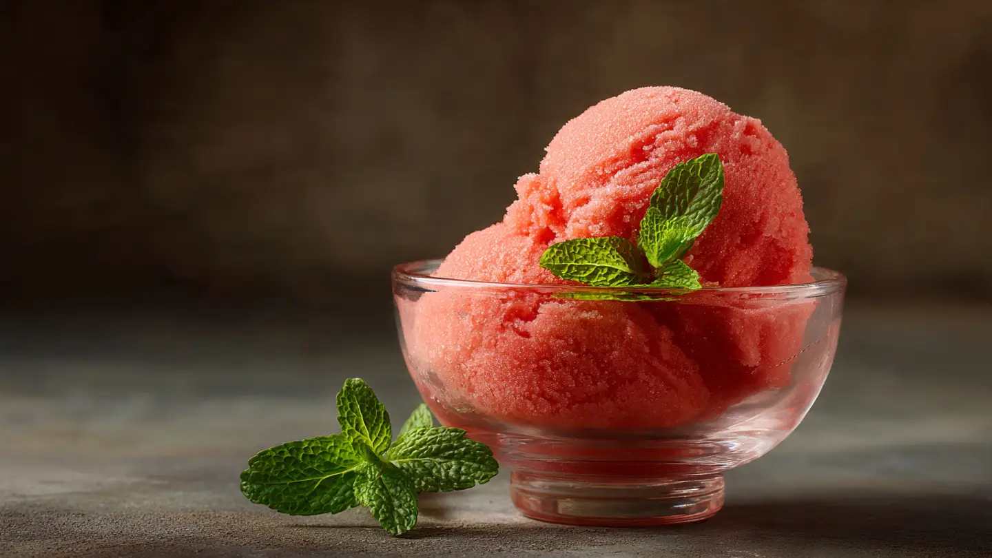 Refreshing Watermelon Sorbet Without Added Refined Sugar