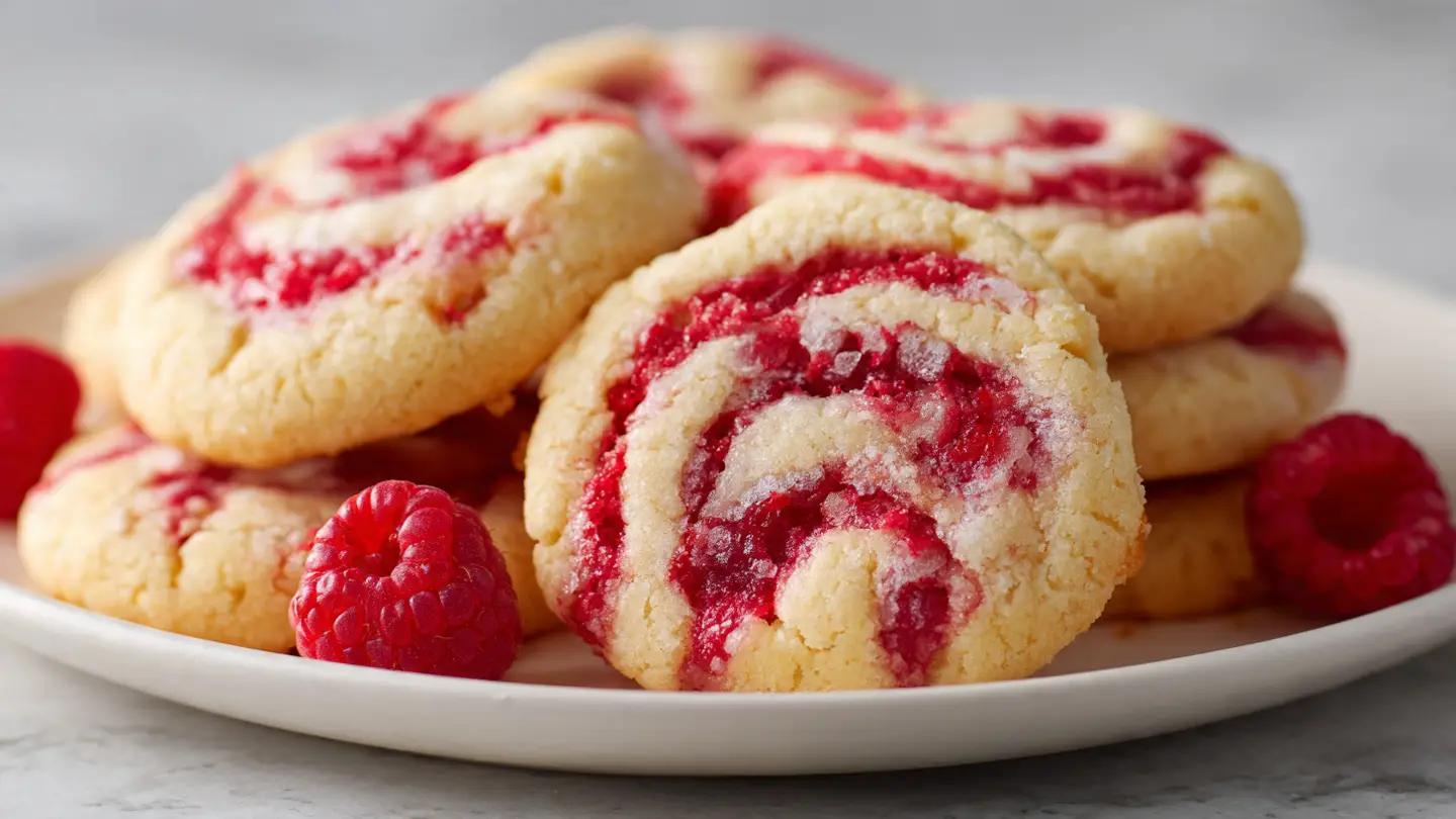 Raspberry Swirl Cookies: Beautiful and Sweet