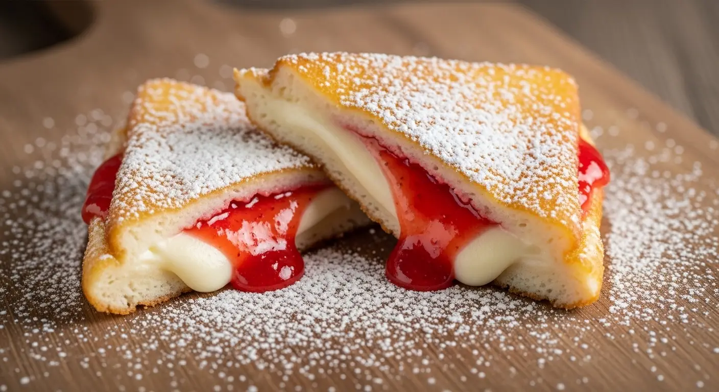 Fried Strawberry Cheesecake Sandwiches