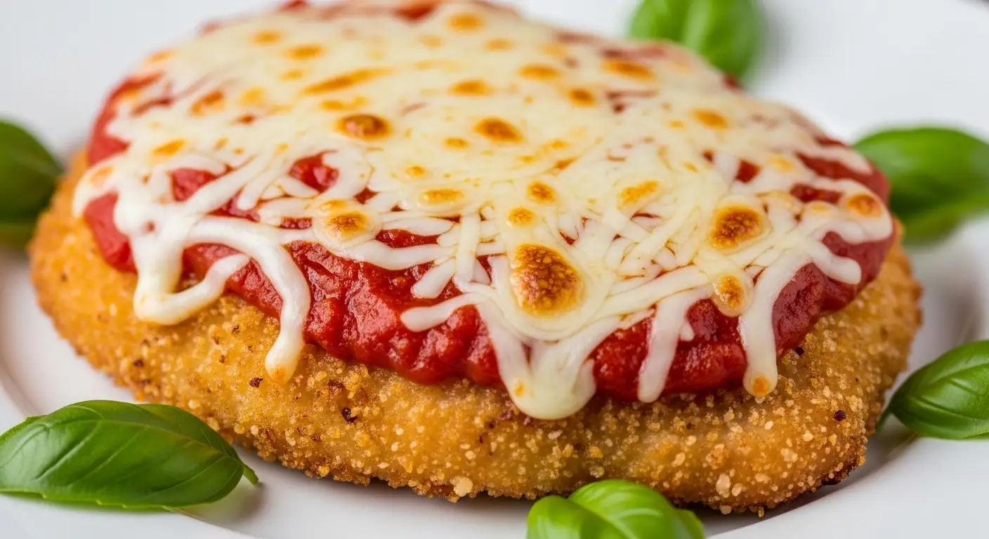 Crispy Baked Chicken Parmesan with a Secret Herb Crust