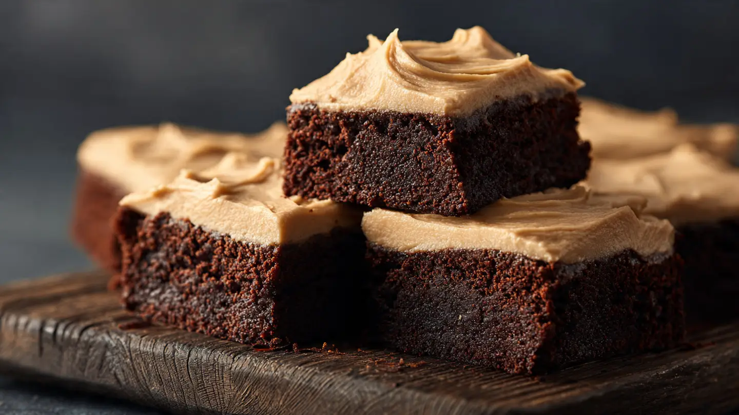 Frosted Coffee Brownies for Caffeine Lovers