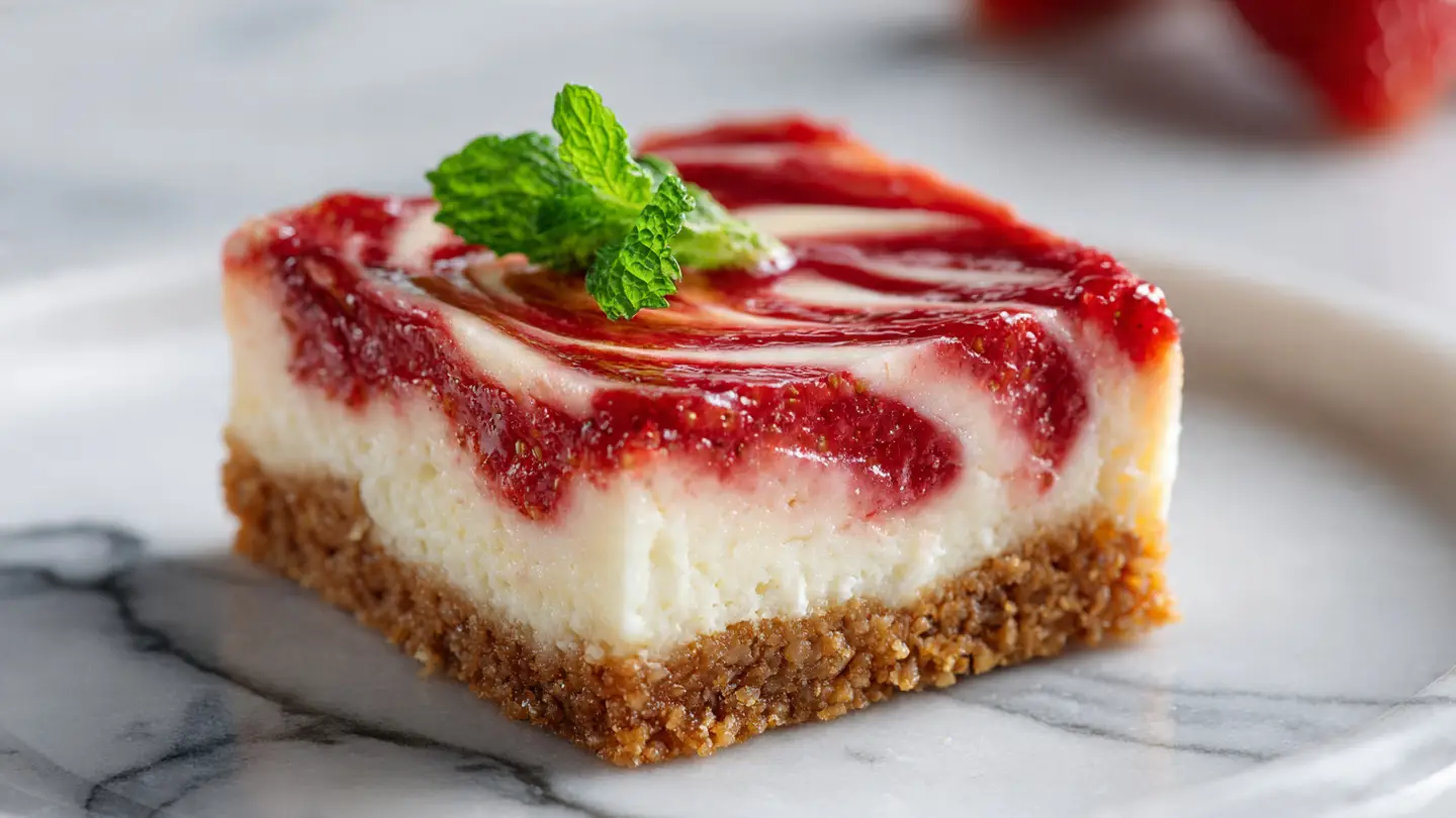 Strawberry Cheesecake Bars: Creamy and Fruity