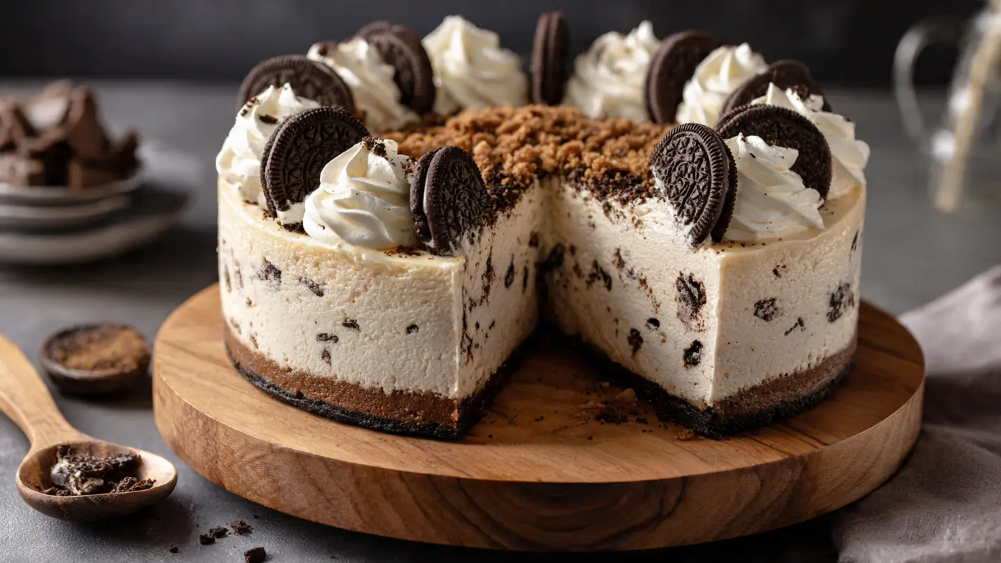 Decadent Oreo Cheesecake with a Cookie Crust